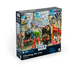 House of Puzzles - Checking the Line 1000 Piece Jigsaw Puzzle