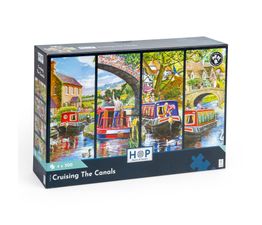 House of Puzzles - Cruising The Canals 4 x 500 Piece Jigsaw Puzzle