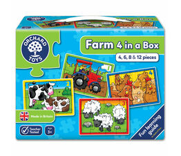 Orchard Toys - Farm Four in a Box Puzzle - 209