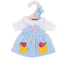Bigjigs - Blue Striped Dress Small