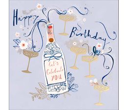 Champagne Bottle And Glasses