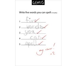 Exam Questions Six Words You Can Spell