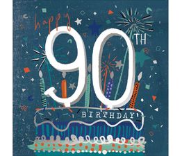 Male Birhday Cake And Candles