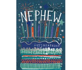 Male Birhday Cake And Candles