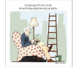 Man Sitting In An Armchair Reading