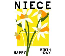 Niece Birthday Yellow Daffodils