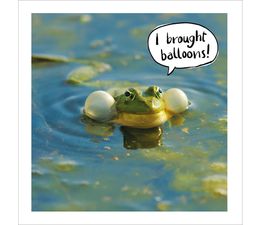 Pool Frog With Inflated Wind Sacs