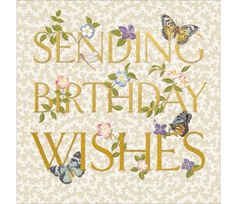 Truffle With Butterflies And Leaves