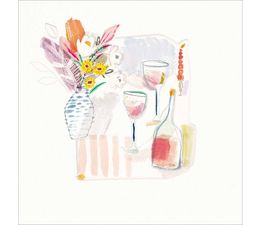 Wine Bottle And Two Glasses