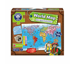 Orchard Toys - World Map Puzzle & Poster - 280