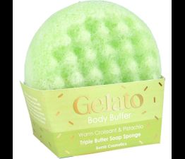 Bomb Cosmetics - Croissant &amp; Pistachio Body Buffer Sponge