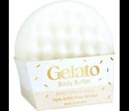Bomb Cosmetics - Sticky Toffee Pud Gelato Body Buffer Sponge