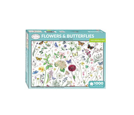 Otter House - Jigsaw Madeleine Floyd Flowers & Butterflies 1000 Piece - 75509