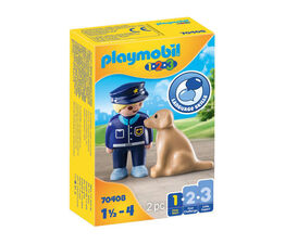 Playmobil 1.2.3 Police Officer with Dog - 70408