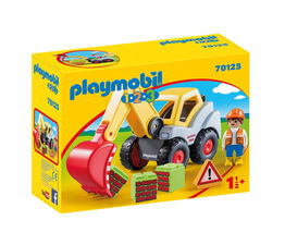 Playmobil 1.2.3 Shovel Excavator - 70125