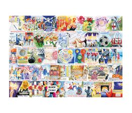 Gibsons - A Year in Great Britain 1000 Piece Jigsaw Puzzle