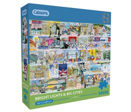 Gibsons - Bright Lights &amp; Big Cities 500 Piece XL Jigsaw Puzzle