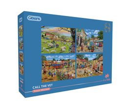 Gibsons - Call the Vet 4 x 500 Piece Jigsaw Puzzle
