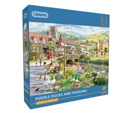 Gibsons - Puddle Ducks &amp; Paddling 500 Piece Jigsaw Puzzle