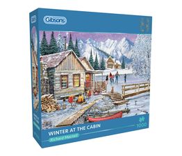 Gibsons - Winter at the Cabin 1000 Piece Jigsaw Puzzle