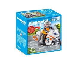Playmobil - City Life - Emergency Motorbike - 70051