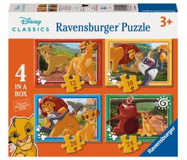 Ravensburger - The Lion King 4 in a Box Jigsaw Puzzles