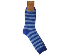 Jess &amp; Lou - Jasper Collection Men's Socks - Blue Stripe