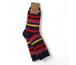 Jess &amp; Lou - Jasper Collection Men's Socks - Red Stripe Multi