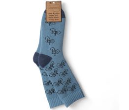 Jess &amp; Lou - Jasper Collection Men's Socks - Bikes Blue