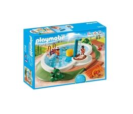 Playmobil - Family Fun - Swimming Pool with Functioning Shower and Floating Raft - 9422
