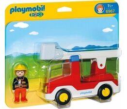 Playmobil - Playmobil 1.2.3 - Ladder Unit Fire Truck - 6967