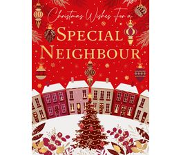 Christmas Card - Neighbours Row Of Houses