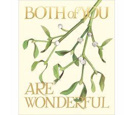 Hallmark Weihnachtskarte 'For Both Of You' – Mit Rotem Folien-Detail, Inkl. Umschlag
