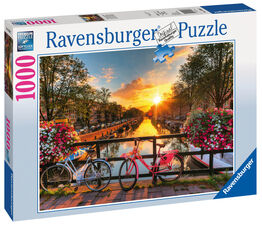 Ravensburger - Bicycles in Amsterdam 1000 Piece Puzzle - 19606