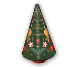 Grandma Wild's - Embossed Christmas Tree Musical Rotating Tin