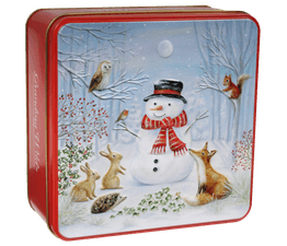 Grandma Wild's - Snowman Woodland Friends Tin