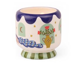 Paddywax - A Dopo Peacock Ceramic Candle Misted Lime