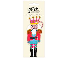Glick - Multipack Gift Tag x 6 Nutcracker