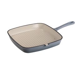 Simply Home - 23cm Cast Iron Grill Pan Sea Salt Blue