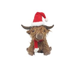 Joe Davies - Xmas Furry Highland Cow Doorstop