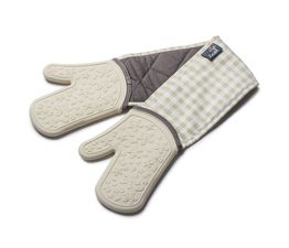 Zeal - SteamStop Silicone Double Oven Gloves - Cream