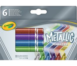 Crayola - Metallic Markers 6 Pack