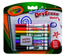Crayola - Washable Dry Erase Markers 8 Pack