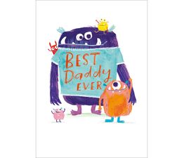 Fathers Day Card - Big and Little Monster