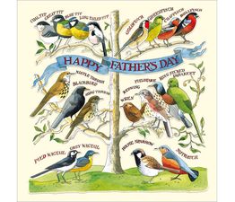 Fathers Day Card - Bird Species On A Tree