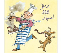 Fathers Day Card - Chef Making Sausages