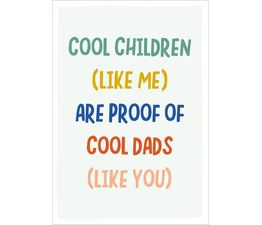 Fathers Day Card - Cool Children