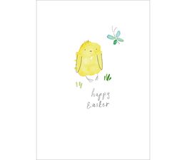 Easter Card - Chick And Butterfly