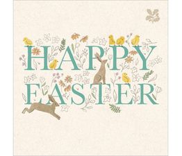 Easter Card - Easter Animals And Text