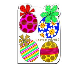 Easter Card - Easter Wishes Eggs